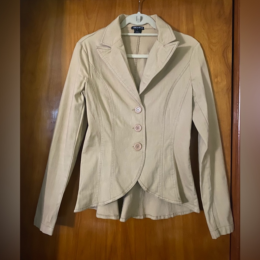 Mandee Beige Blazer Jacket